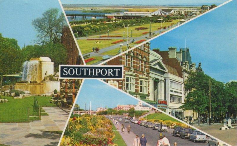 (at59) Southport - Lancashire Postcard