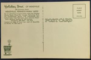 Postcard Unused Holiday Inn Meadville PA LB