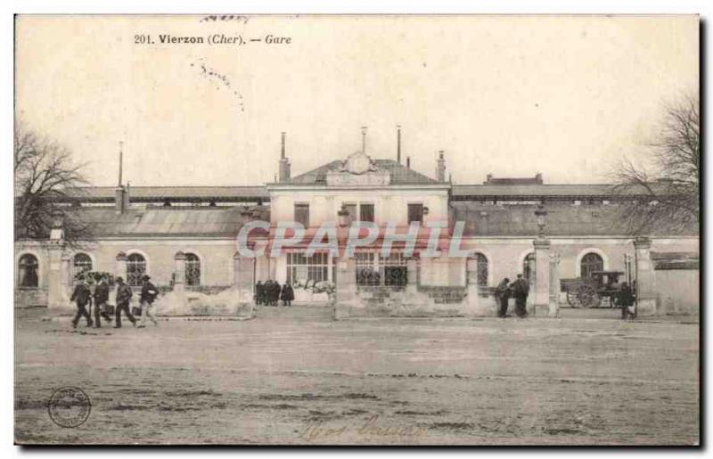 Old Postcard Vierzon Station