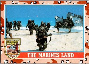 Military 1991 Topps Desert Storm Card The Marines Land 21365