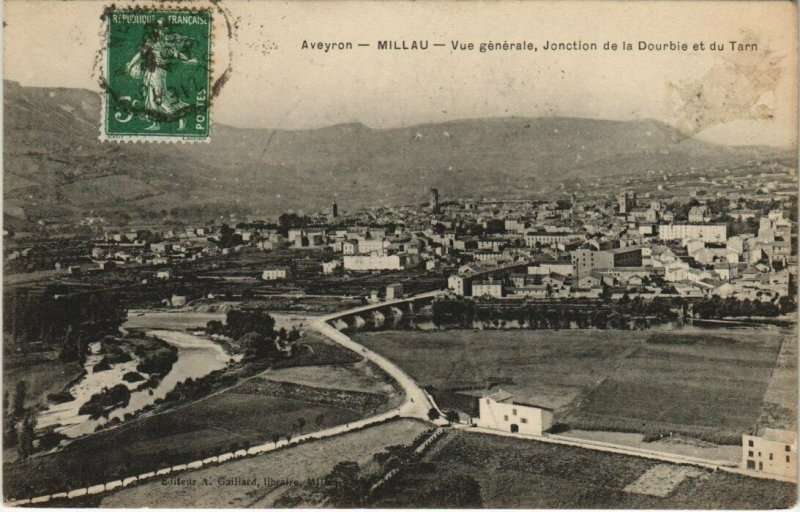 CPA MILLAU - Vue générale jonction de la dourbie et du tarn (148072)