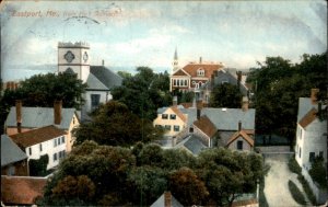 Eastport ME Maine Birdseye View from Port Sullivan c1900-20s Vintage Postcard