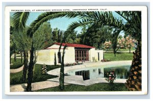 C. 1915 Arrowhead Springs Hotel Swimming Pool California Vintage Postcard F52