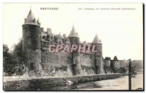 Old Postcard Brittany Chateau Josselin