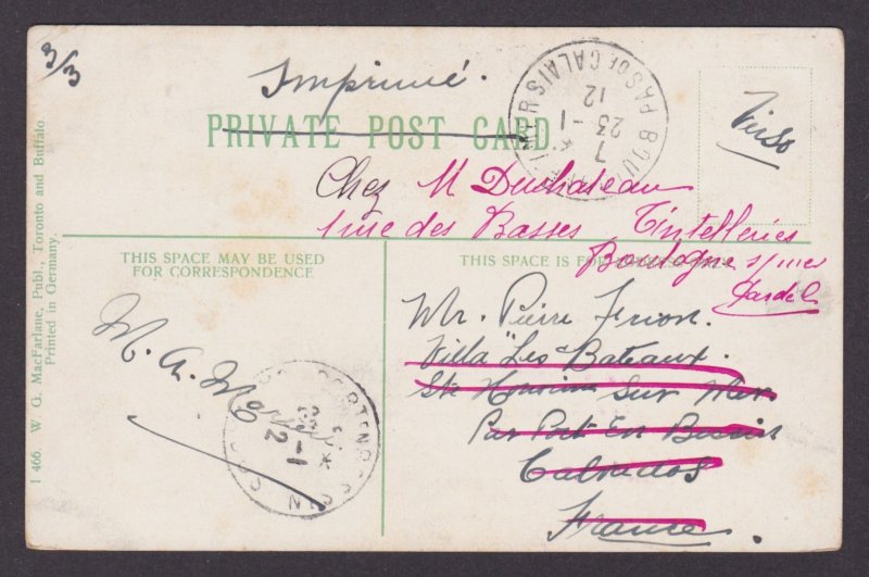 Postcard, CANADA, Montreal, Chateau de Ramezay