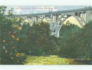 Unused Divided-Back BRIDGE SCENE Pasadena - Los Angeles California CA HJ0333