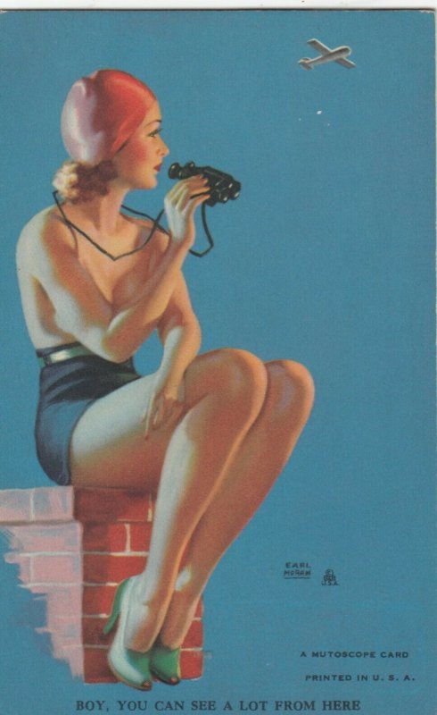 AS: Pinup Girl ; Boy, You can see a lot from Here , 1940s
