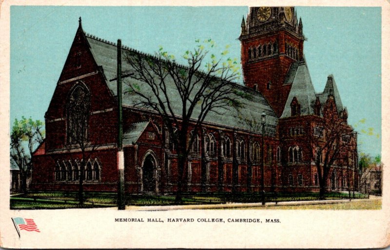 Massachusetts Cambridge Memorial Hall Harvard College