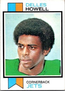 1973 Topps Football CardDelles Howell New York Jets sk2589