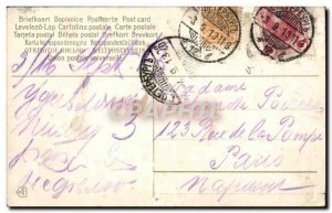 Old Postcard Fantasy Flowers