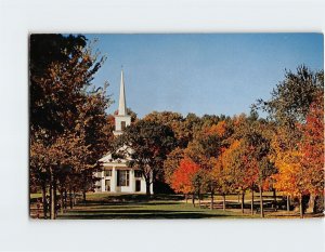 Postcard Early Autumn View of the Old Sturbridge Village, New England, USA