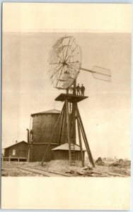 Postcard - Windmill - Columbus, Nebraska