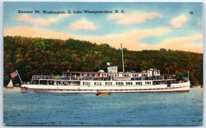 Postcard - Steamer Mt. Washington, II, Lake Winnipesaukee - New Hampshire