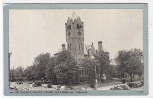 Court House Monticello Indiana 1940s postcard