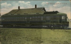 General Electric GE B&A RR Train Car c1910 Postcard 
