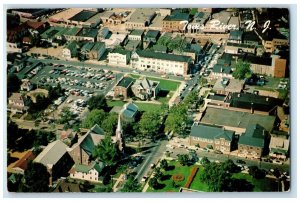 1960 Aerial View Part Business District Toms River New Jersey NJ Posted Postcard