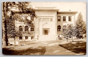 University Of Oregon Eugene Library Building RPPC 1923 Postcard V25