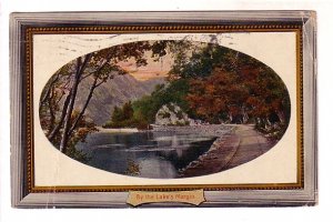 By the Lake's Margin, National Series Greeting Postcard, Used 1911 Flag ...