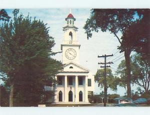 Unused 1950's OLD CARS & CHURCH SCENE Kennebunkport Maine ME p3689