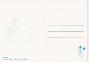 DISNEY POSTCARD MICKEY MOUSE FORMULA 1 SPEED RACING SCENE