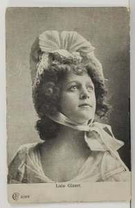 Actress LULU GLASER 19th Century Beauty Portrait Postcard Q3