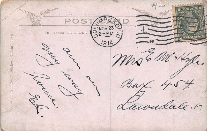 J56/ Columbus Ohio Postcard c1910 Interior State Penitentiary Prison 288