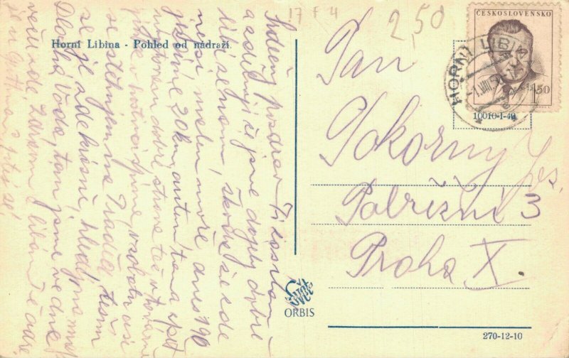 Czech Republic Horní Libina Vintage RPPC 07.54