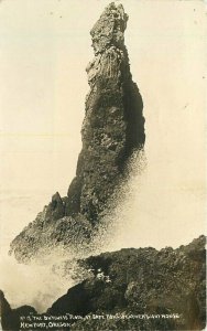 Oregon Newport Duchess Rock Foullweather Lighthouse 1912 RPPC Postcard 22-2476