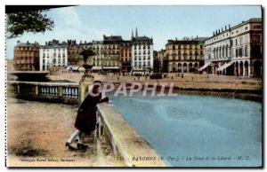 Old Postcard Bayonne Place de la Liberte