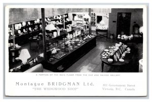 Montague Bridgman Wedgwood China Shop Victoria BC Canada UNP B&W Postcard B19