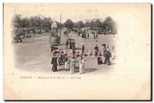 Old Postcard Angers Navy Boulevard