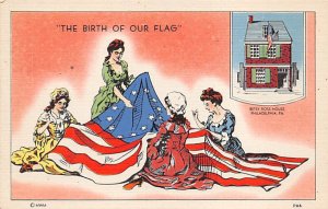 Birth of American Flag Unused 