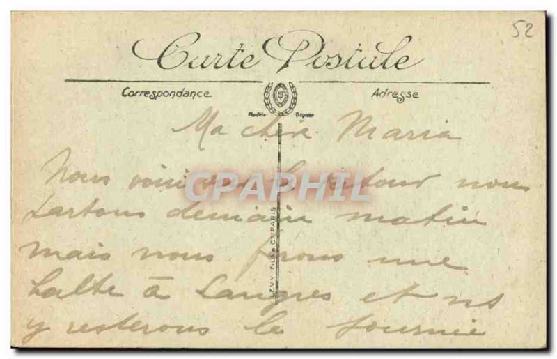 Old Postcard Bourbonne Les Bains Etablissement Thermal and refreshment