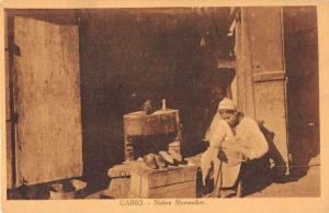 Cairo Egypt Shoemaker Antique Postcard J50798