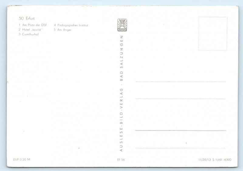 Blumenstadt - Erfurt - GERMANY 4x6 Postcard