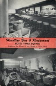 New York City Restaurant Interior Postcard