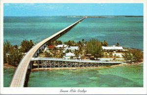 postcard Florida bridges - Seven Mile Bridge