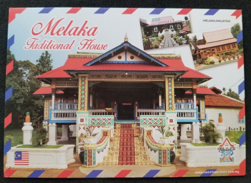 [AG] P872 Malaysia UNESCO Melaka Traditional House Building (postcard) *New