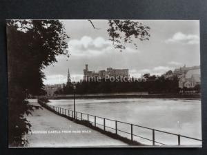 Inverness Castle from Ness Walk - Old RP Postcard Py by T. McLaren of Inverness