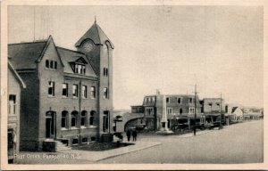 Postcard Nova Scotia Parrsboro Post Office Old Cars Street-View 1920s K29