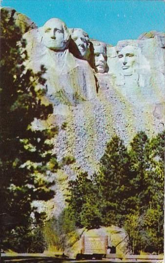 Mount Rushmore Memorial Shrine Of Democracy Black Hills South Dakota 1964