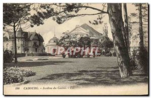 Old Postcard Cabourg Jardins du Casino