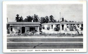 ABSECON, NJ New Jersey ~ Lincoln Highway GLARAY TOURIST COURT  c1940s  Postcard