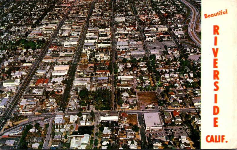 California Riverside Aerial View 1961