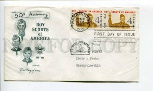 290355 USA to Czechoslovakia 1960 Boy Scouts of America real post FDC