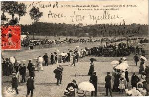 CPA Les Courses de TOURS - Hyppodrome de St-AVERTIN - La pelouse et (229711)