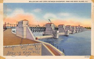 Roller Dam and Locks Davenport, Iowa  