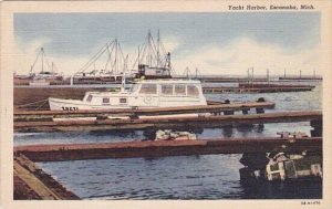 Yacht Harbor Escanaba Michigan 1947