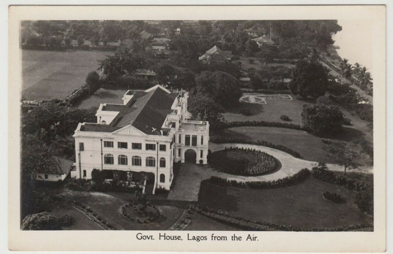 Nigeria; Government House, Lagos, From The Air RP PPC From CMS Bookshop, Unused