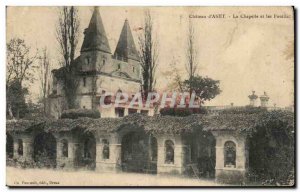 Old Postcard Chateau d & # 39Anet La Chapelle and Excavations